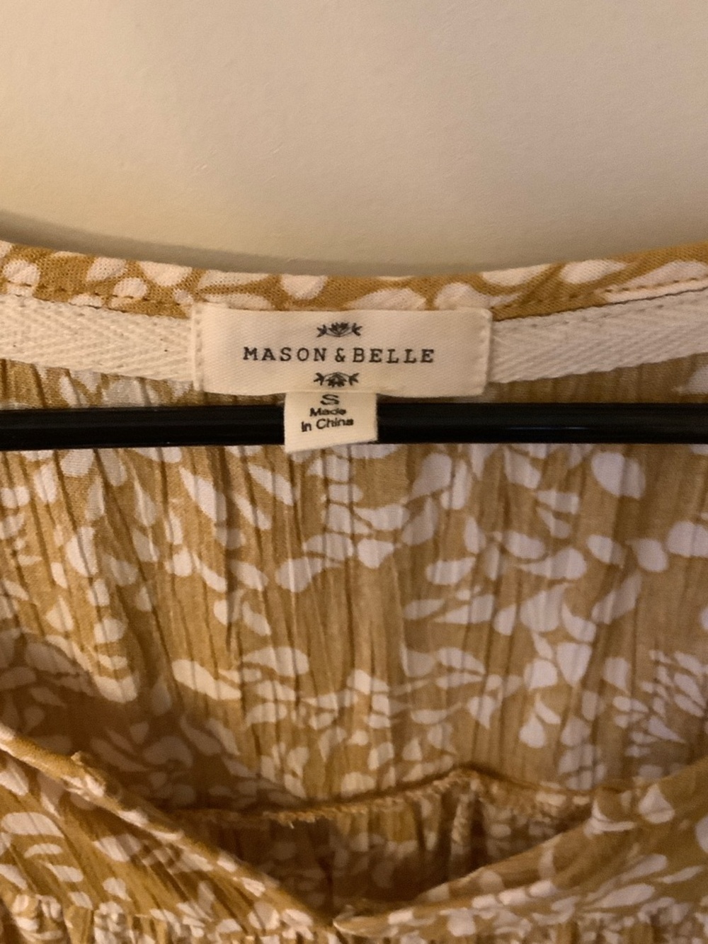 mason & belle Sleeveless Floral Print Camisole in Mustard - Picture 3 of 6